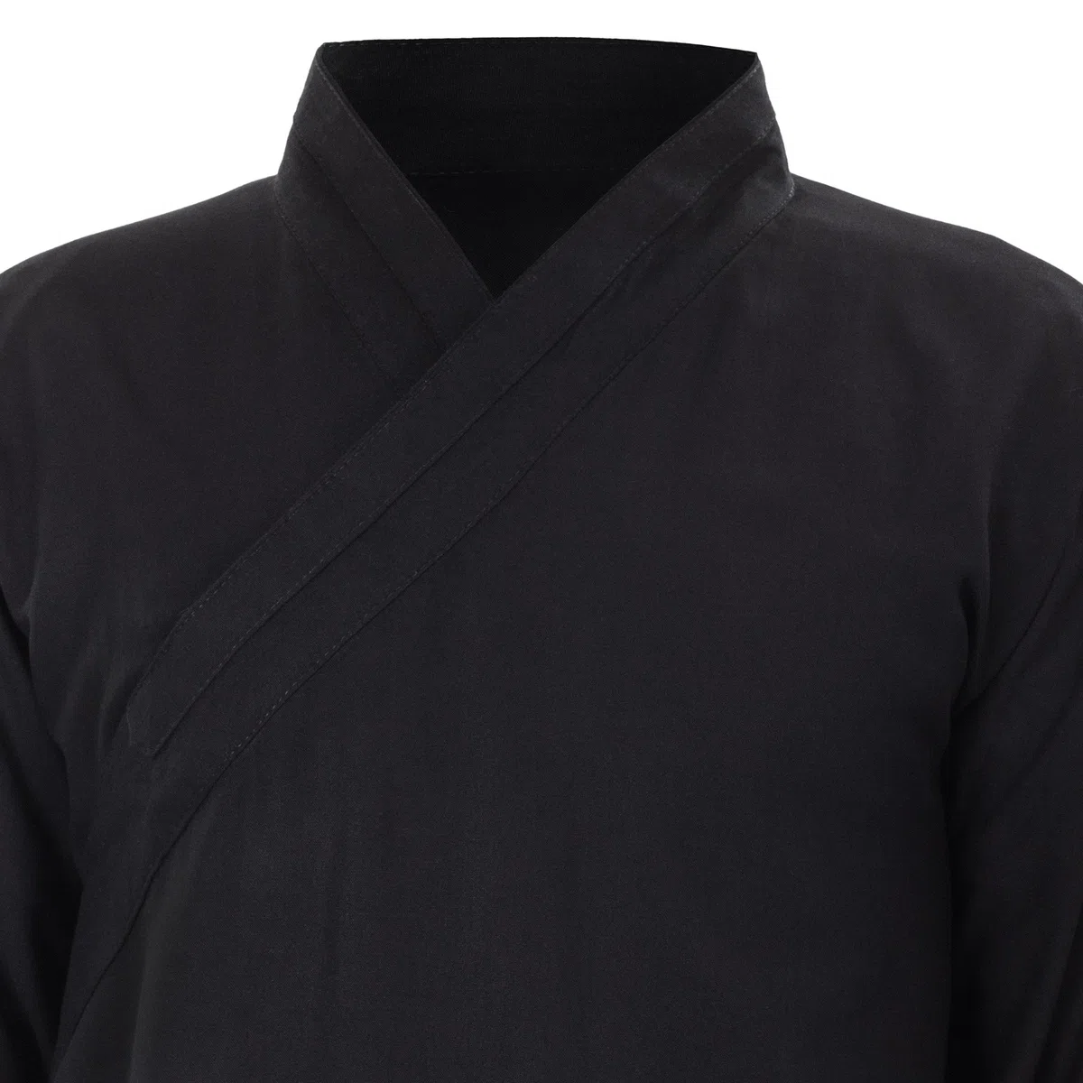 Leinen (Mittel) Kung Fu & Tai Chi Shirt Diagonaler Kragen Langarm Knielang - Taiji Anzug