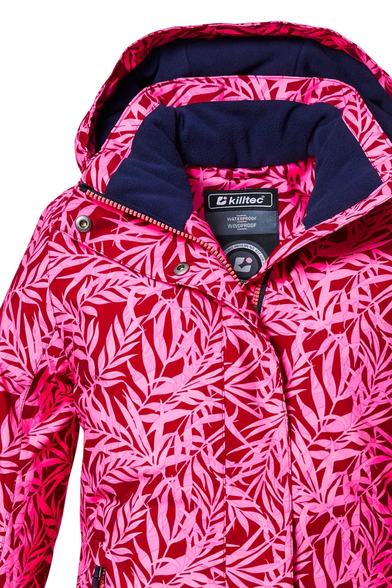 Killtec Mädchen Kow 355 Grls Jckt Funktionsjacke mit Kapuze und Schneefang