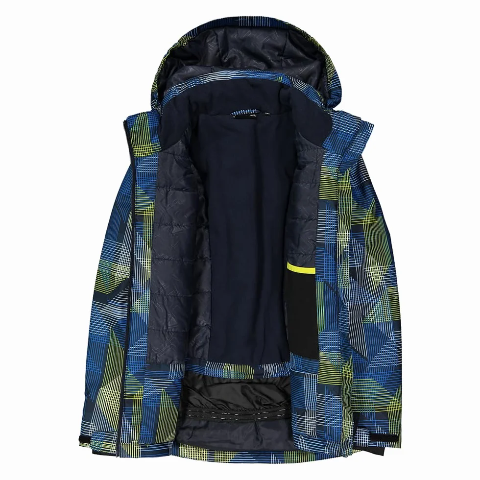 CMP KID JACKET SNAPS HOOD 7ZU BLUE ROYAL-B.BLUE-WINTER