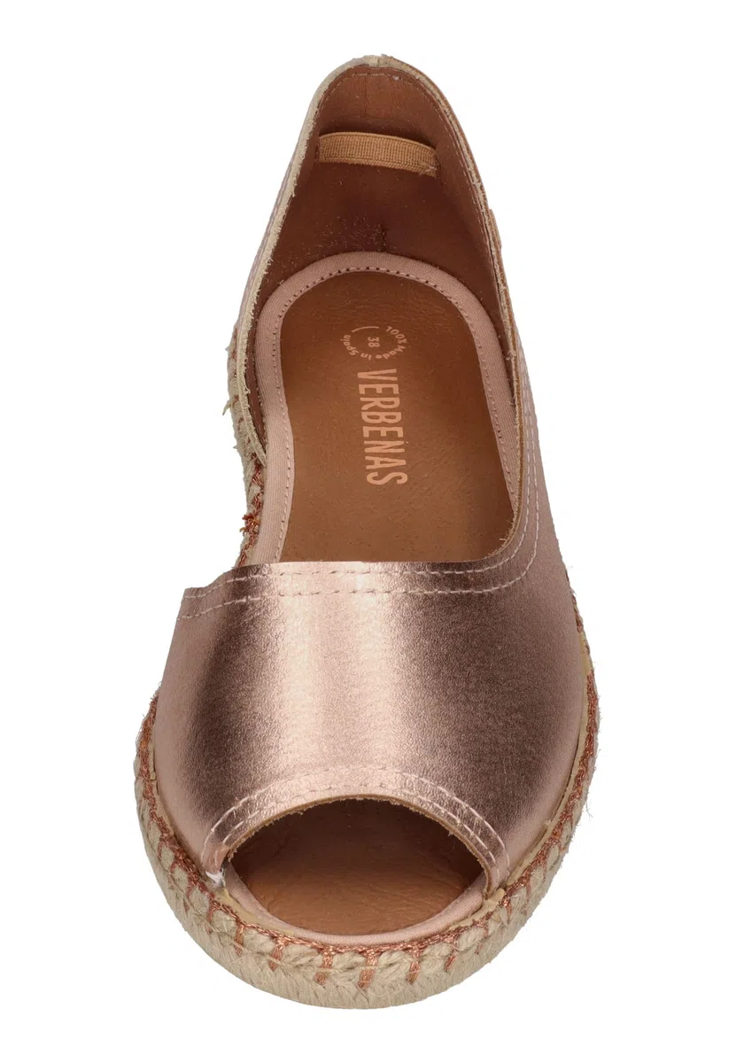 VERBENAS Damen Espadrilles Cruz nucleo Metal gal Monrovia