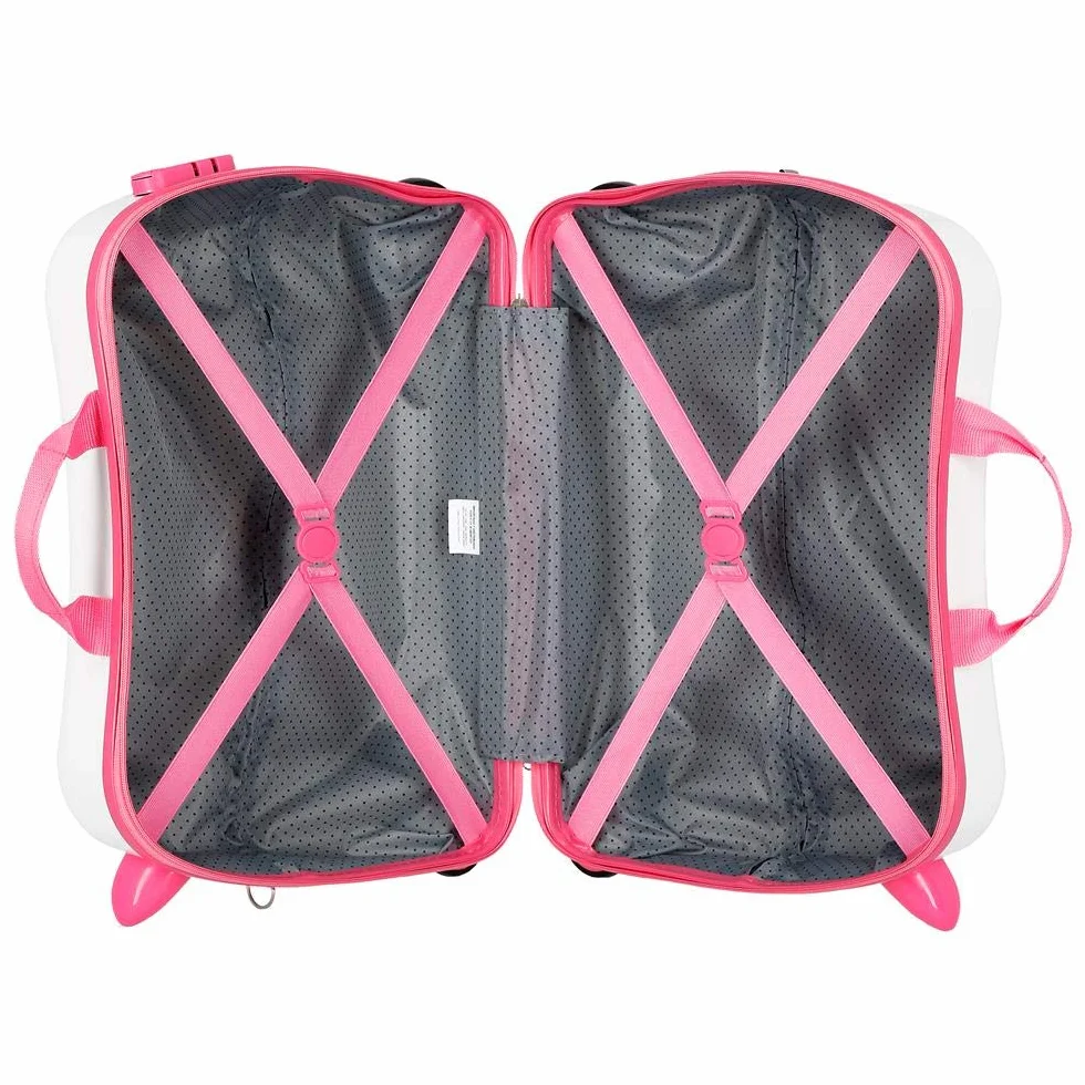 Movom Happy Time Kinder-Koffer Mehrfarbig 50x38x20 cms Hartschalen ABS Kombinationsschloss 34L 2,1Kgs 4 Räder Handgepäck, Butterfly