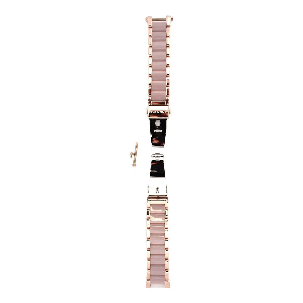 Michael Kors Uhrenarmbänder für Damen 20mm, Rosa Edelstahl, original ersatzband für MK5896