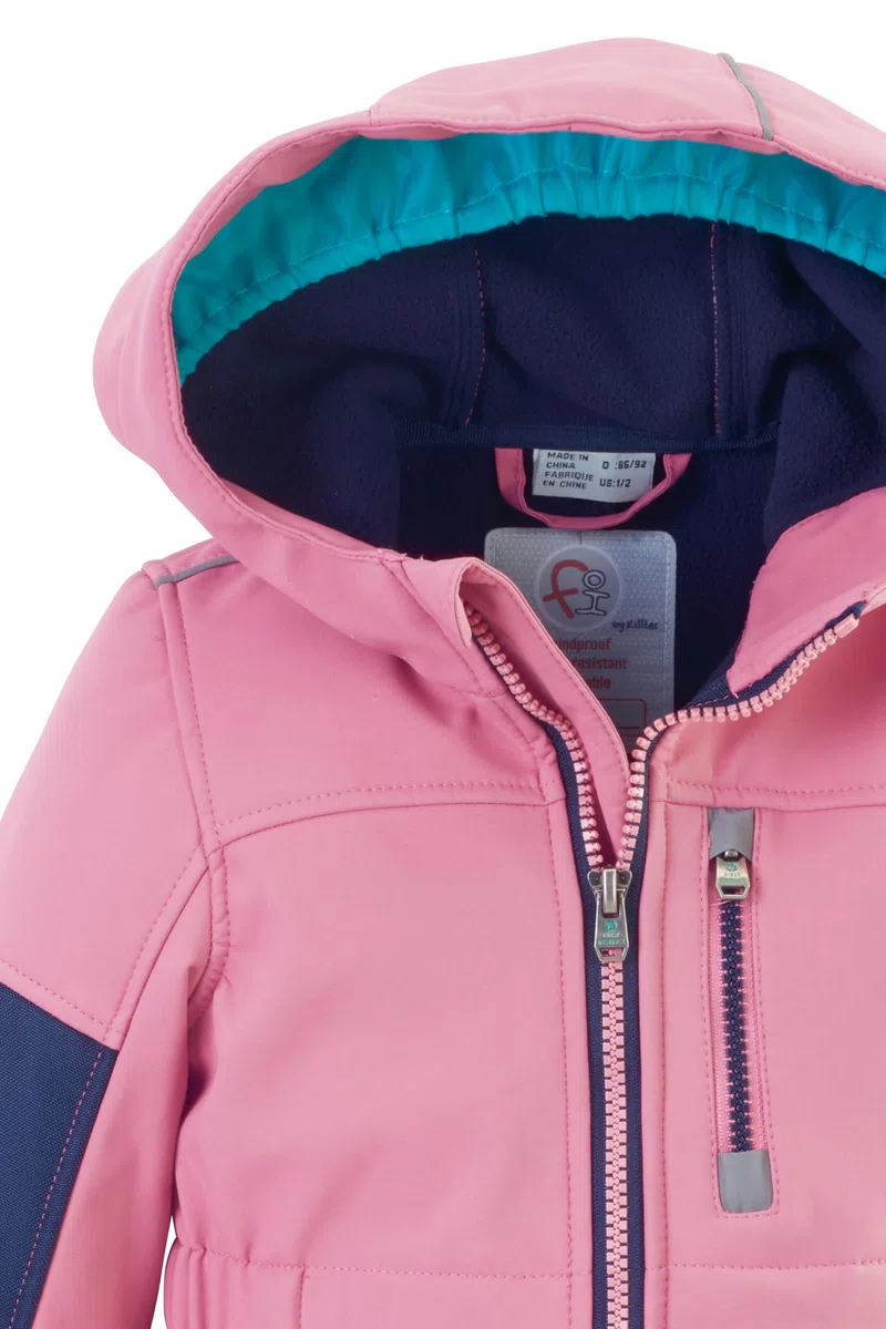 first instinct by killtec Mädchen Fiow 35 Mns Onpc Softshell Overall mit Kapuze, malve, 74/80 EU