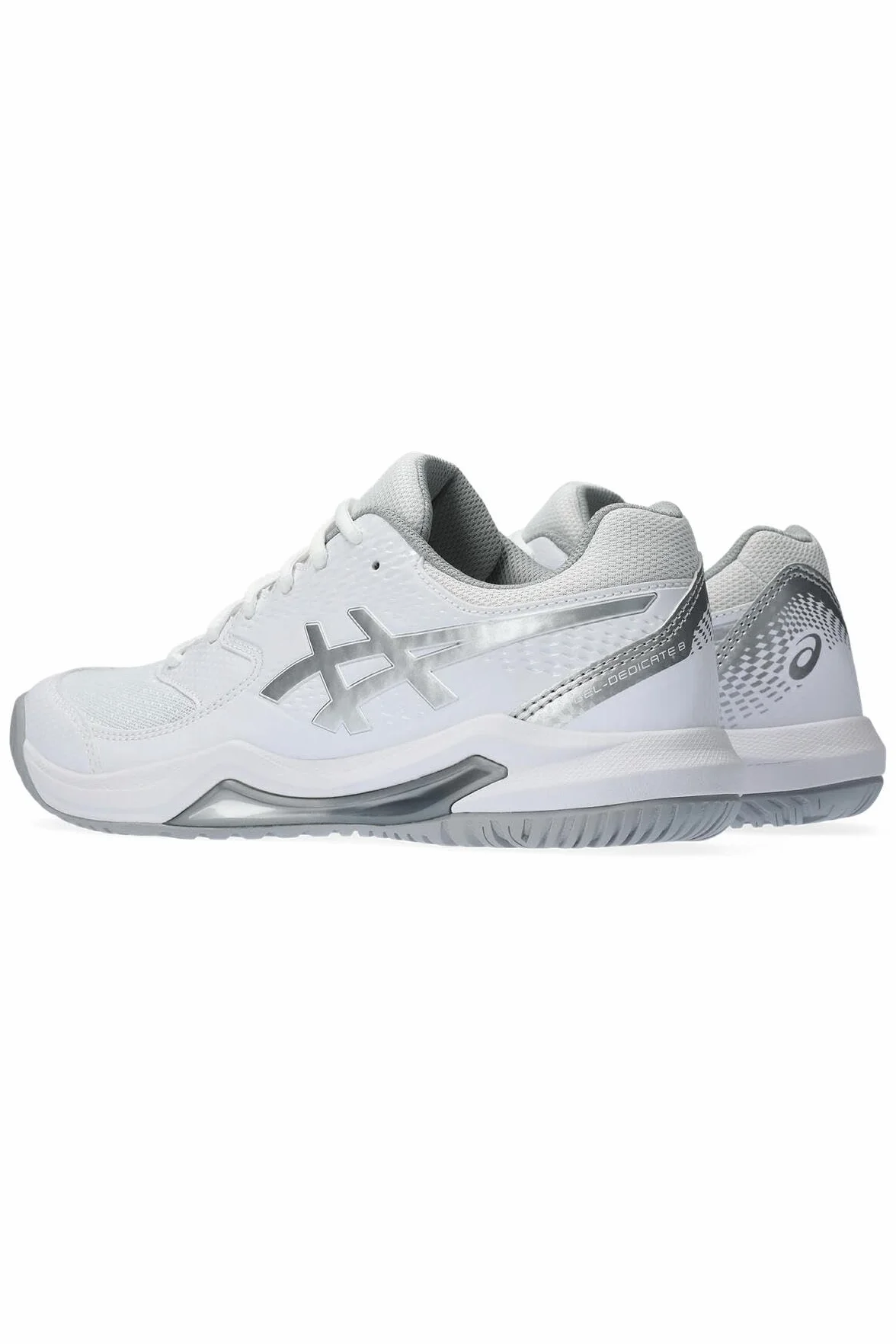 ASICS Dedicate 8 Donna Tennisschuhe Weiß Silber