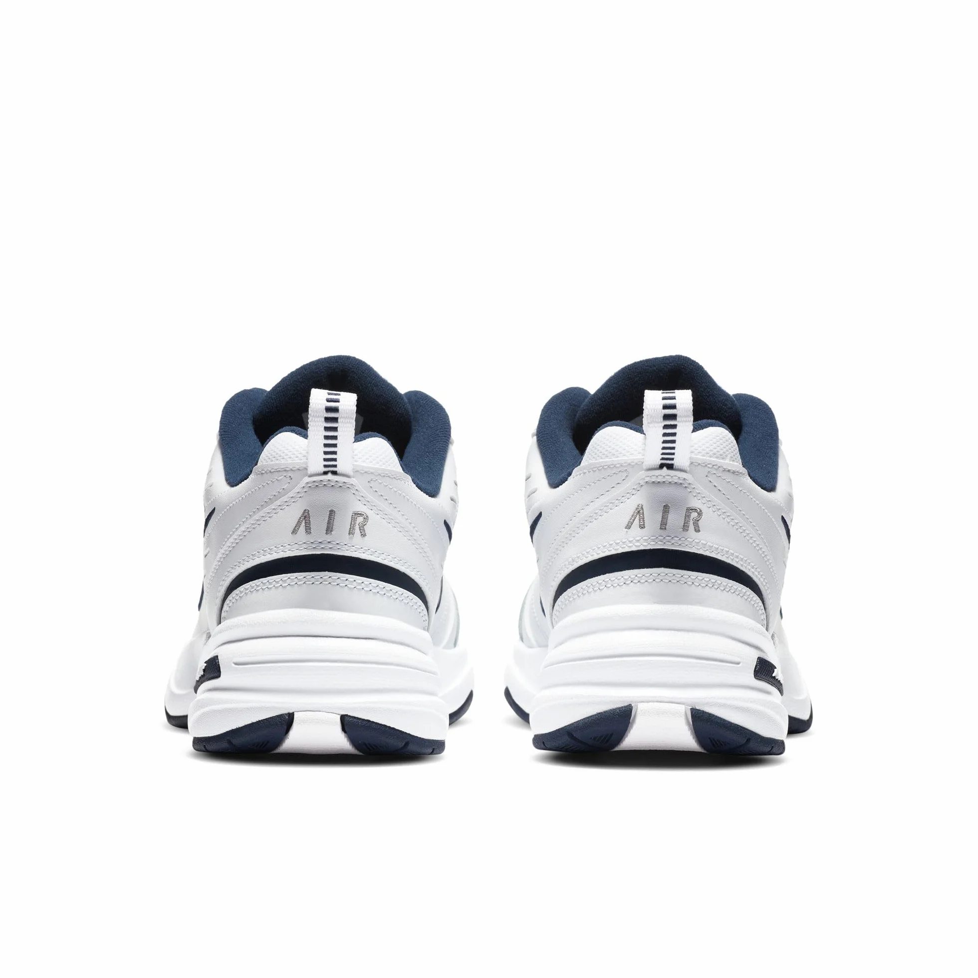 Nike Air Monarch Iv, Herren Fitnessschuhe, Weiß (White/Metallic Silver 102), 47 EU