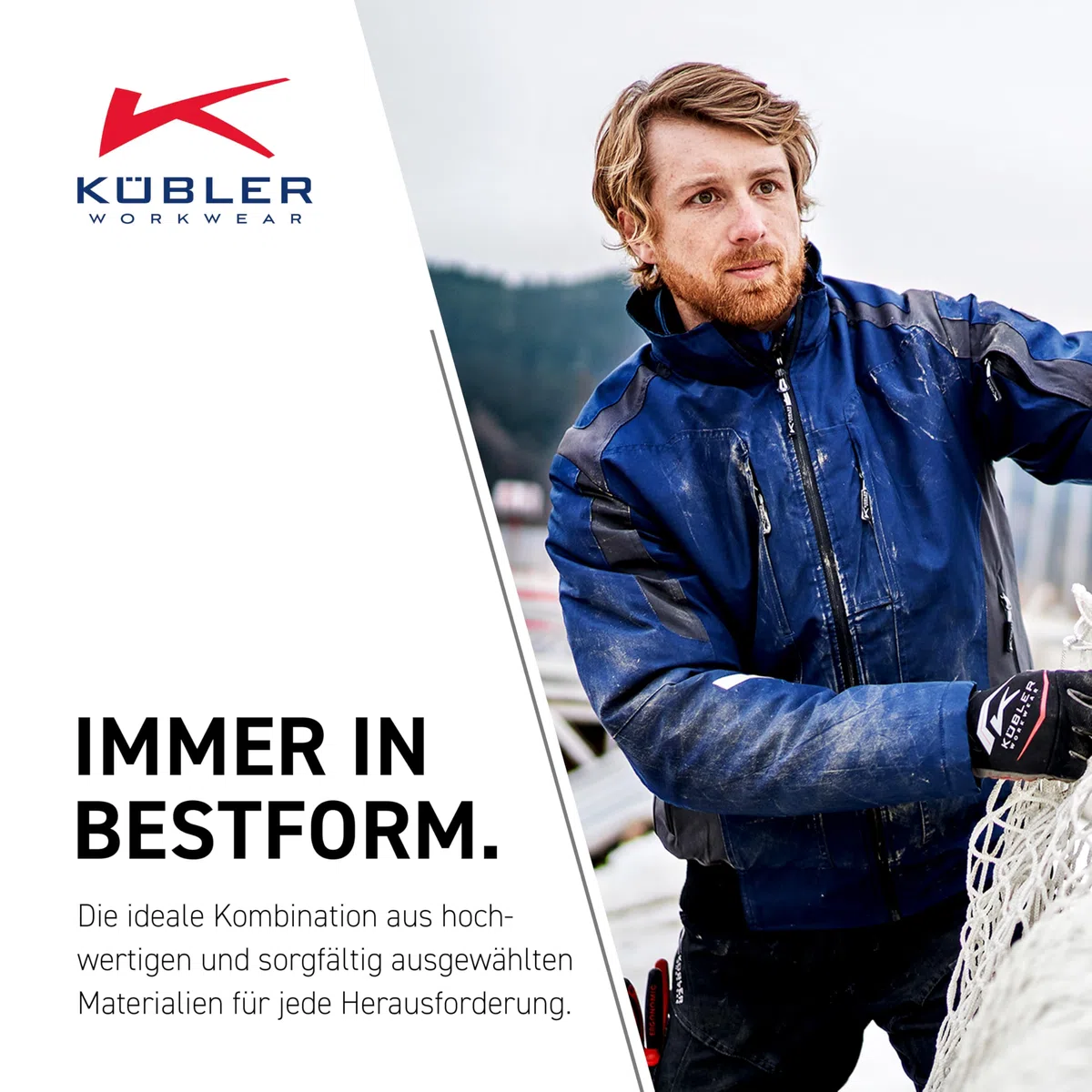 KÜBLER Workwear Unisex Jacke Classiq Organiq Größe 127.0 cm anthrazit (1er Pack)