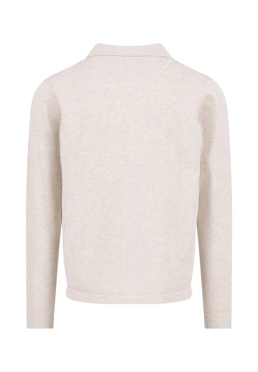 FYNCH-HATTON Strickjacke aus Baumwolle mit Kentkragen und Knopfleiste