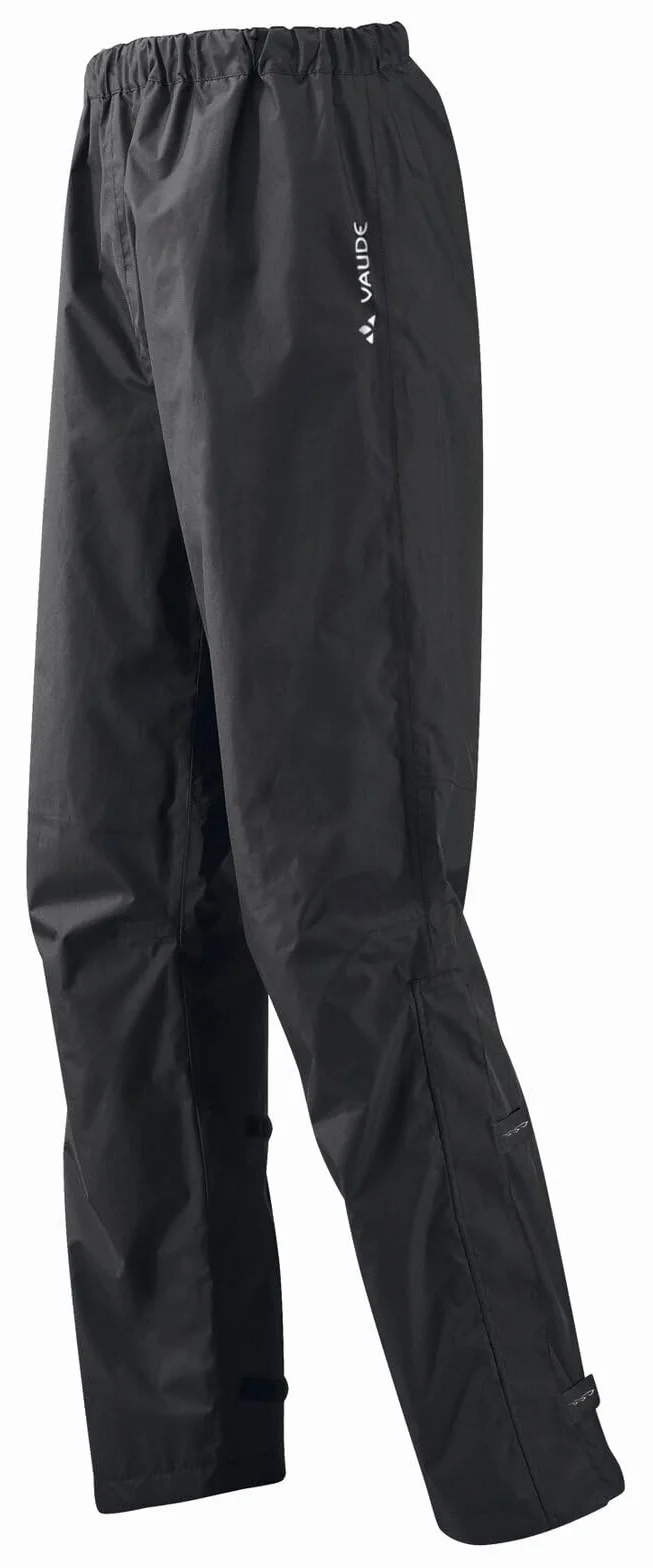 VAUDE Herren Regenhose Fluid Pants II S/S+L/S, wasserdicht, Winddicht und atmungsaktiv, Kurz- und Langgröße
