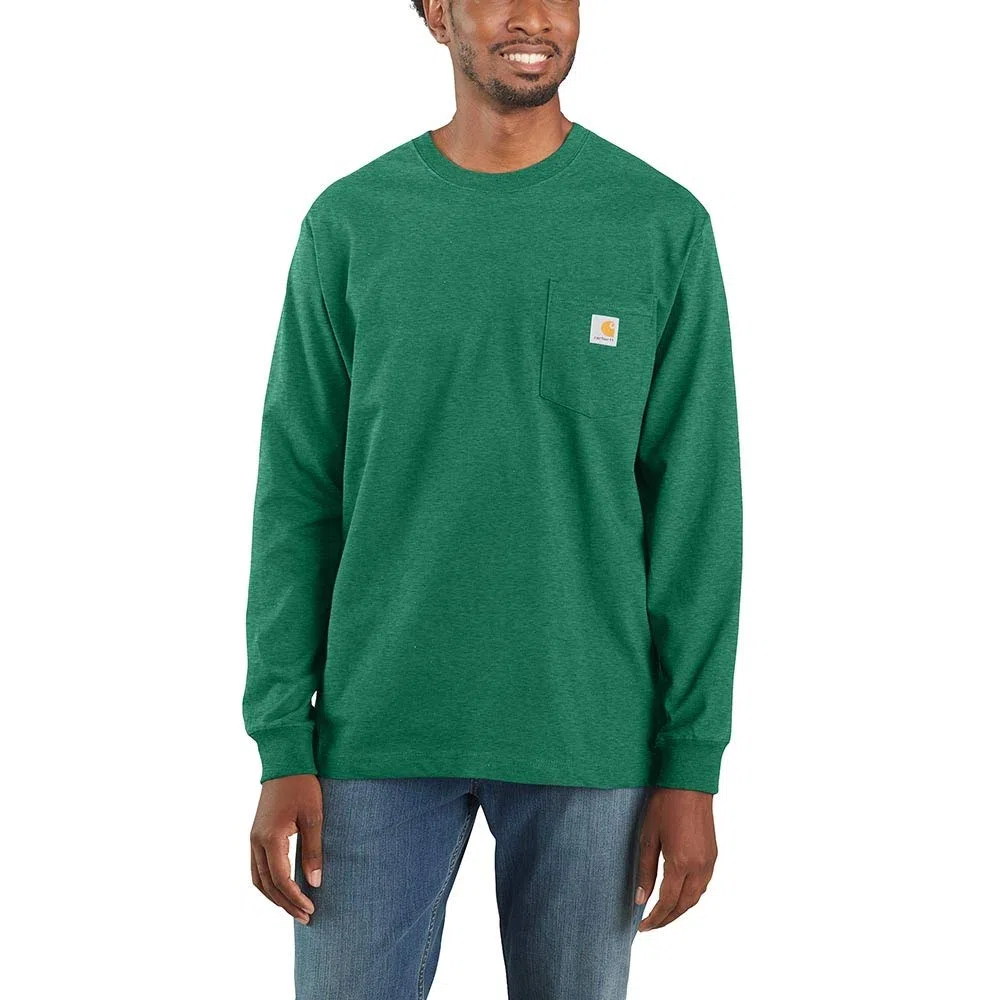 Carhartt Herren Loose Fit Heavyweight Long-Sleeve Pocket T-Shirt