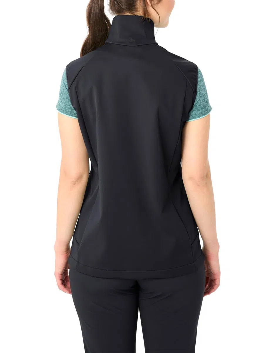 VAUDE Praktische Softshellweste für den Sommer, angenehm weiches und dehnbares Material, Winddicht, wasserabweisend und atmungsaktiv
