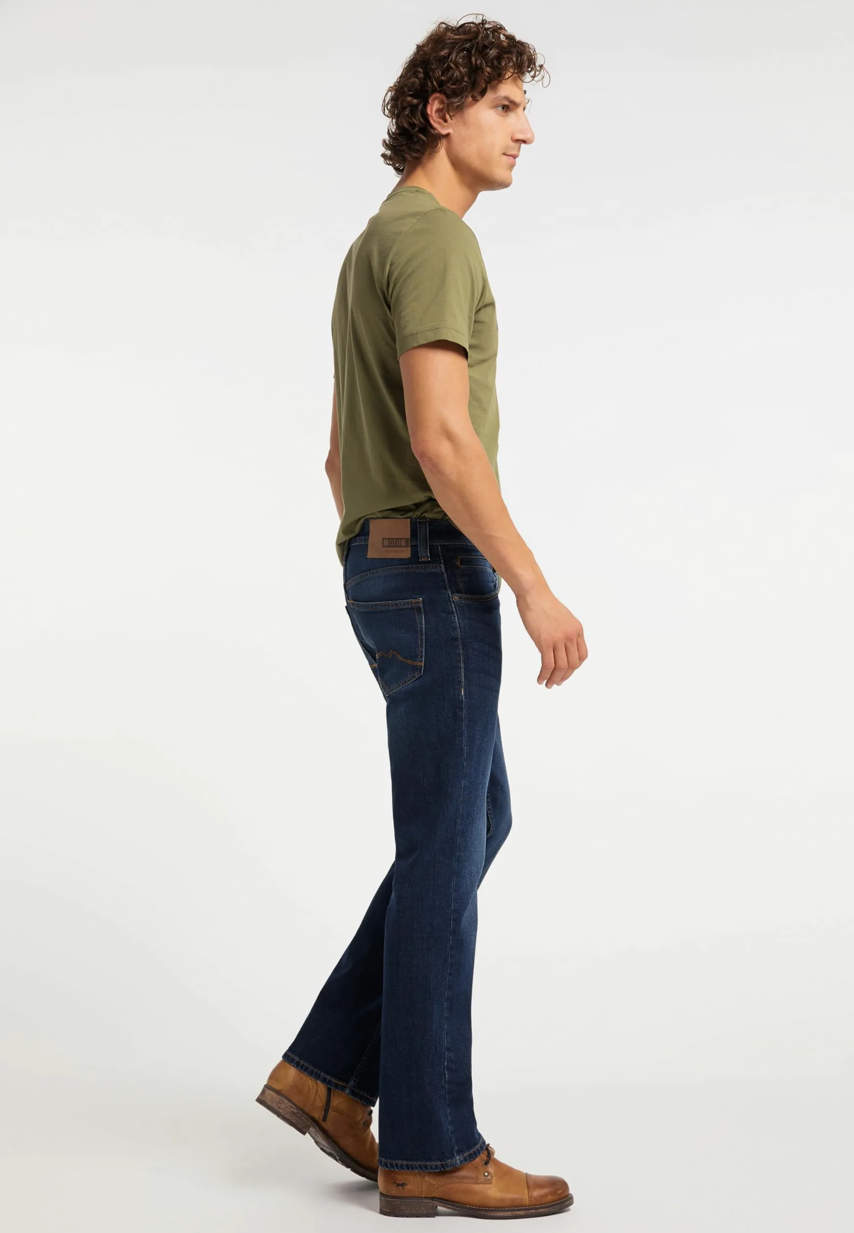 MUSTANG Jeans Herren Stretch Oregon Bootcut Jeanshose Hose Denim Schwarz Blau 30 31 32 33 34 36 38 40 42 44