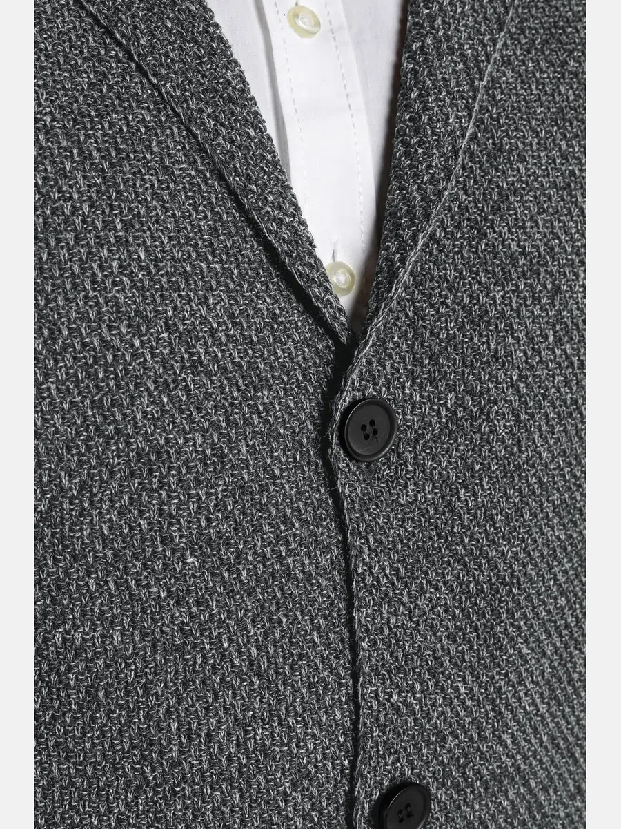 Jan Vanderstorm Herren Strickjacke Asger | nicht gefüttert | Sakko | Blazer | Cardigan aus elegant-dünnem Strick-Material | große Größen L-7XL