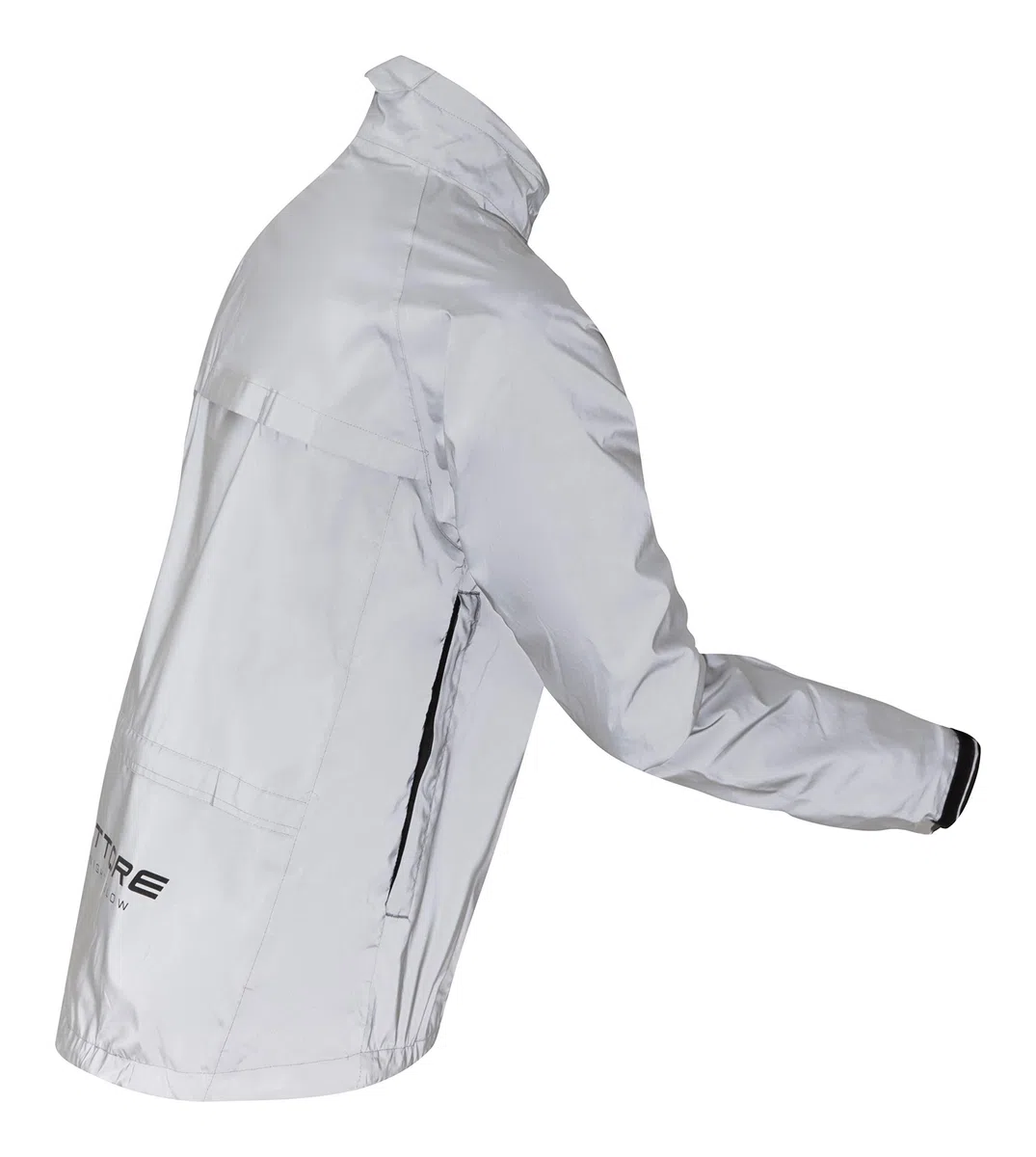 Ettore Herren Fahrradjacke wasserdicht atmungsaktiv High-Vis reflektierende Silber - Night Glow
