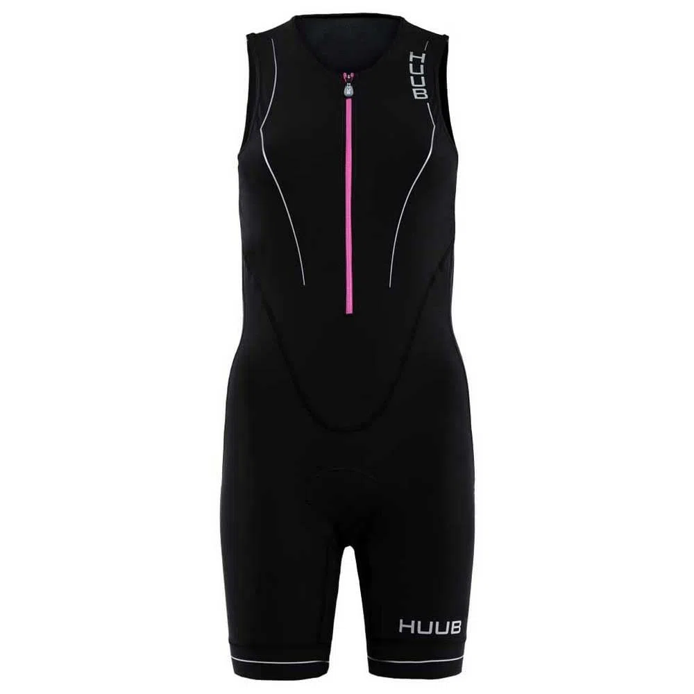 Huub Damen Aura ärmelloser Trisuit, Schwarz/Violett