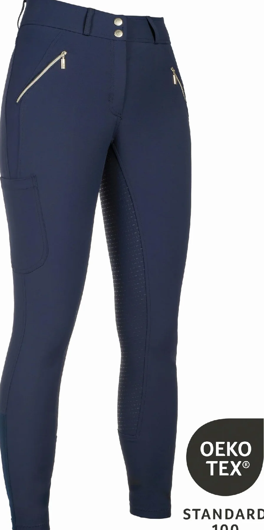 HKM Mädchen Hose Lia High Waist Silikon Vollbesatz