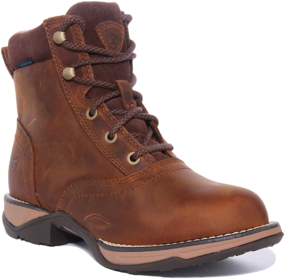 ARIAT Damen Anthem Runde Zehenschnürer, Wasserdichte StiefelWesternstiefel