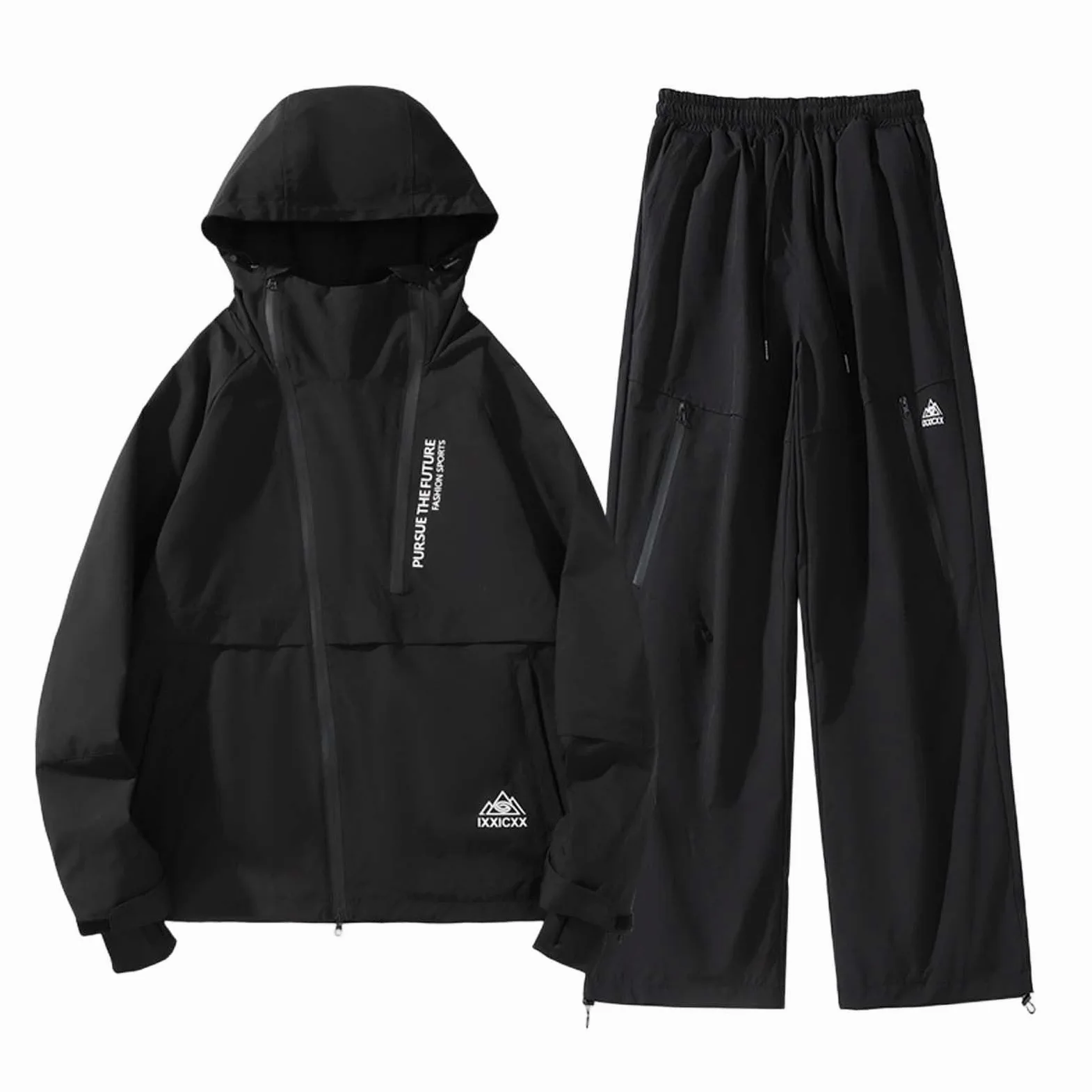 Generisch Skianzug Herren Damen Wasserdicht Winddicht Ski Set 2 Teilig Schneeanzug Skijacke und Hosen Zweiteilig Winter Warme Outdoorjacke Thermoanzug für Wandern Skifahren Snowboarden
