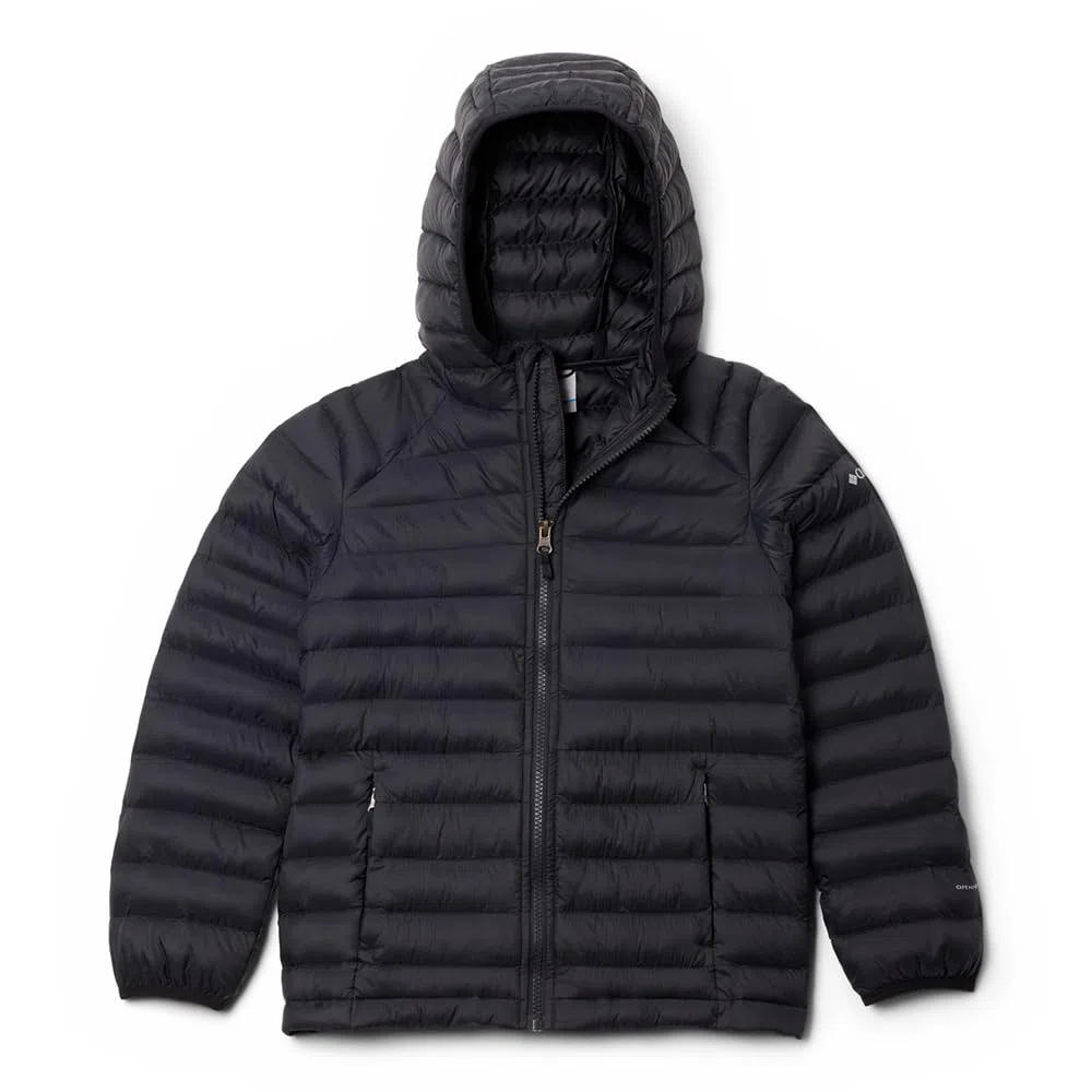 Columbia Powder Pass Hooded Jacket, Steppjacke mit Kapuze für Unisex Kinder