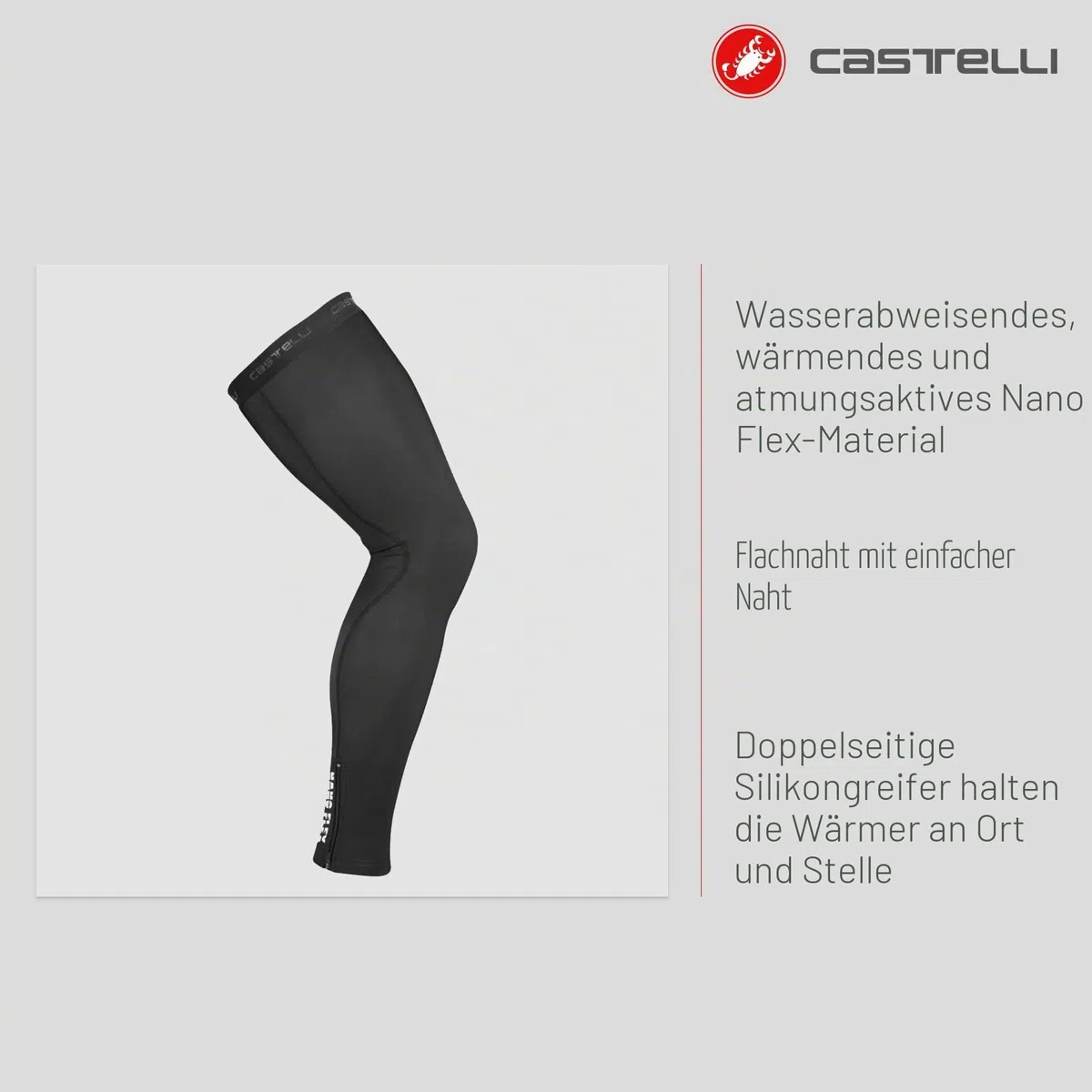 CASTELLI Unisex Nano Flex 3g Legwarmer Leg warmers (1er Pack)