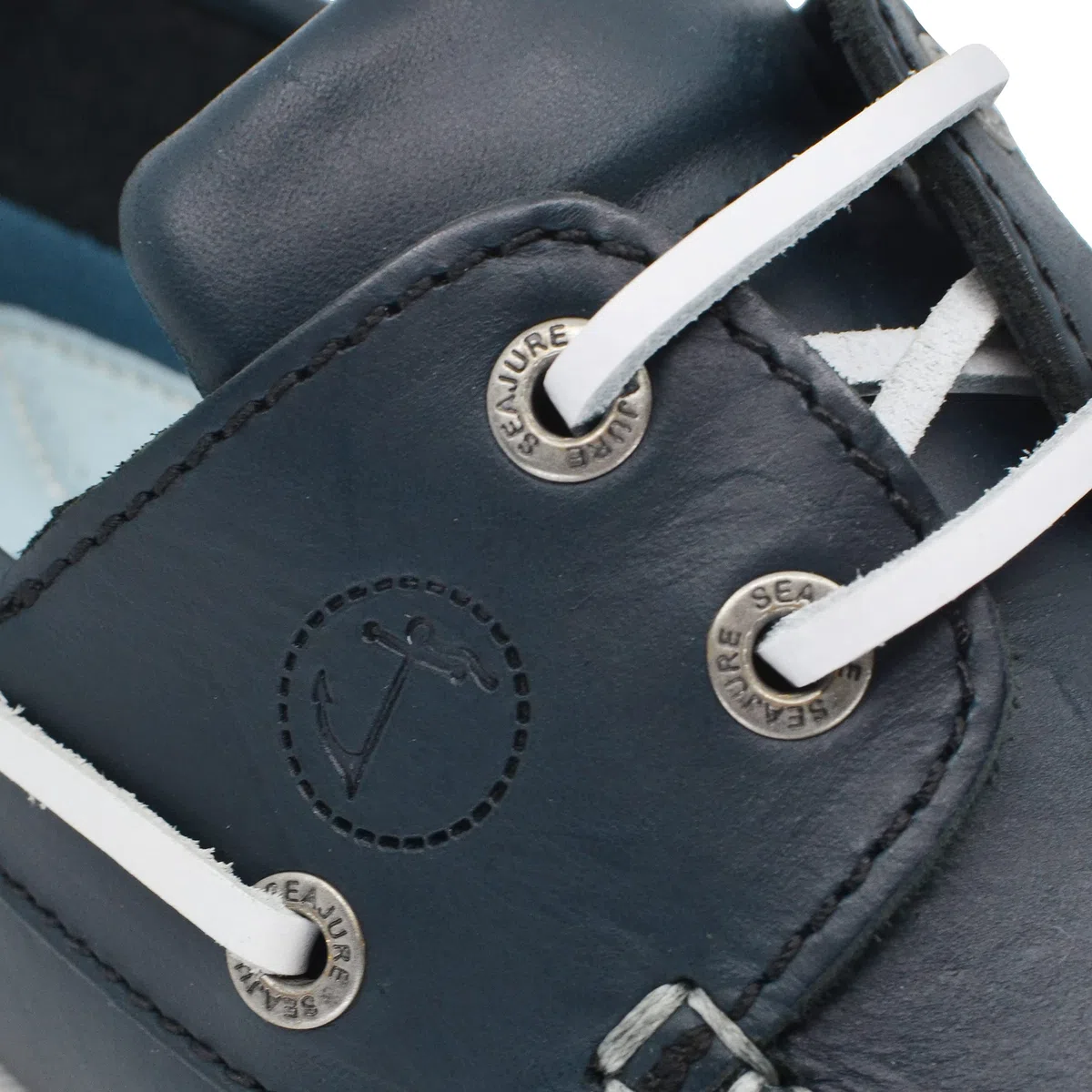 Seajure Damen Bootsschuhe Watamu Marineblau Leder