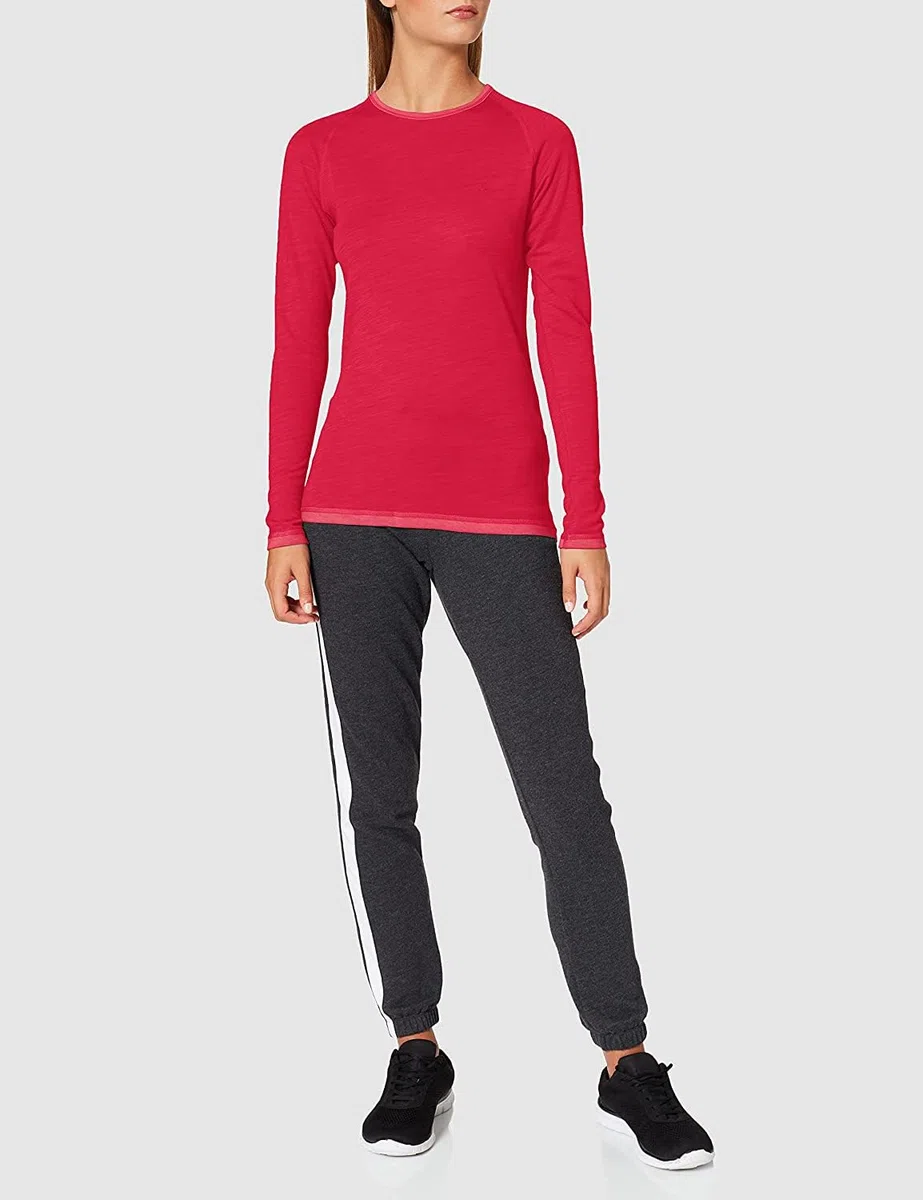Schöffel Damen Merino Sport Shirt 1/1 Arm W, temperaturregulierendes Langarmshirt, atmungsaktives Funktionsunterwäsche-Shirt in Wollqualität