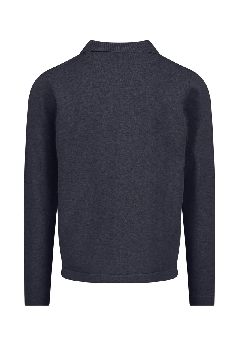FYNCH-HATTON Strickjacke aus Baumwolle mit Kentkragen und Knopfleiste