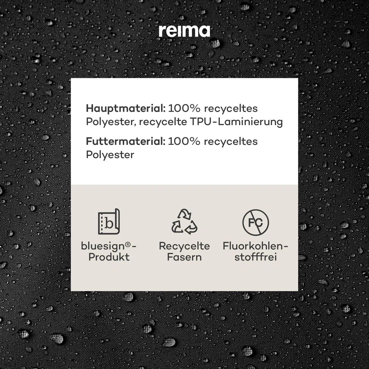Reima - ReimaTec Salmi wasserdichte Regenjacke für Kinder - Leichte Übergangsjacke für Jungen und Mädchen mit 10.000 mm Schutz, atmungsaktives, winddichtes Material