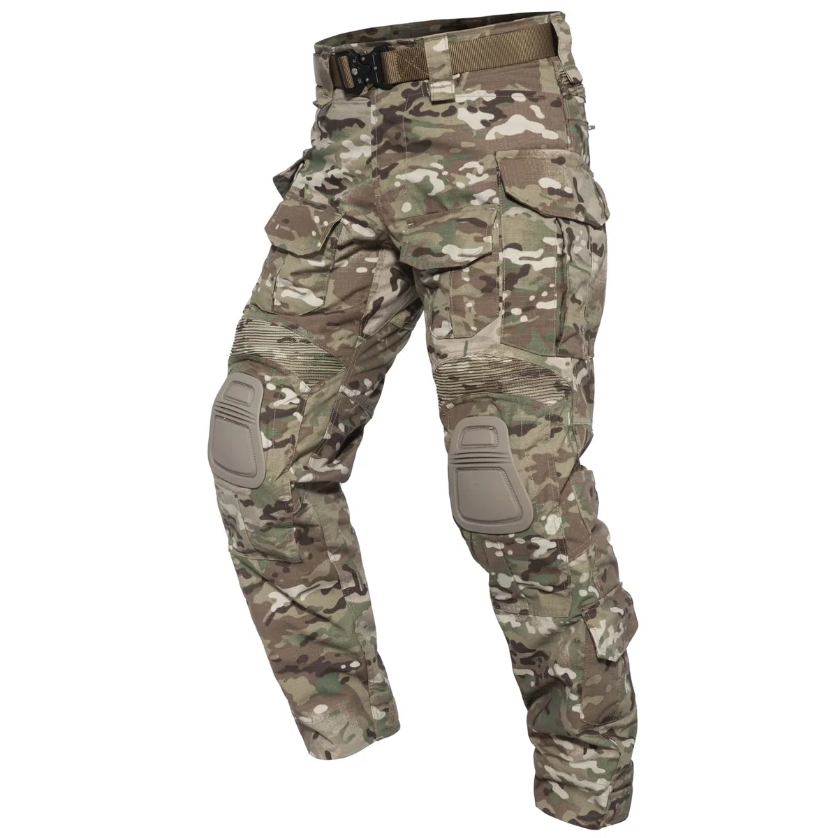 YEVHEV Taktisch Hosen Herren G3 US-Militär Camouflage Ripstop mit Knieschoner für Outdoor-Aktivitäten （Ohne Gürtel）