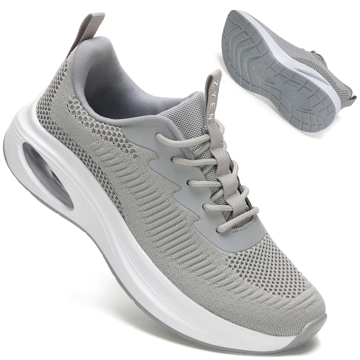 ZYEN Damen breite füße Schuhe, luftgepolsterte extra breite Schuhe, atmungsaktive Sportschuhe, leichte und Bequeme Damen-Laufschuhe, Sneaker für das Training im Fitnessstudio