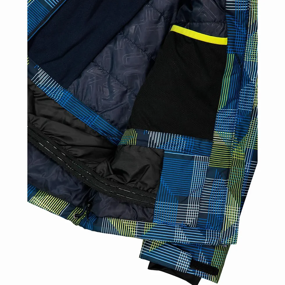 CMP KID JACKET SNAPS HOOD 7ZU BLUE ROYAL-B.BLUE-WINTER