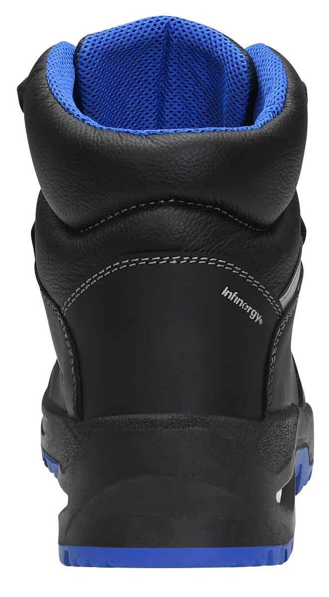 ELTEN LEONARDO XXSG black-blue Mid ESD S3 | Sicherheitsschuhe für Damen & Herren, Stahlkappe, leicht, atmungsaktiv, Gr. 45