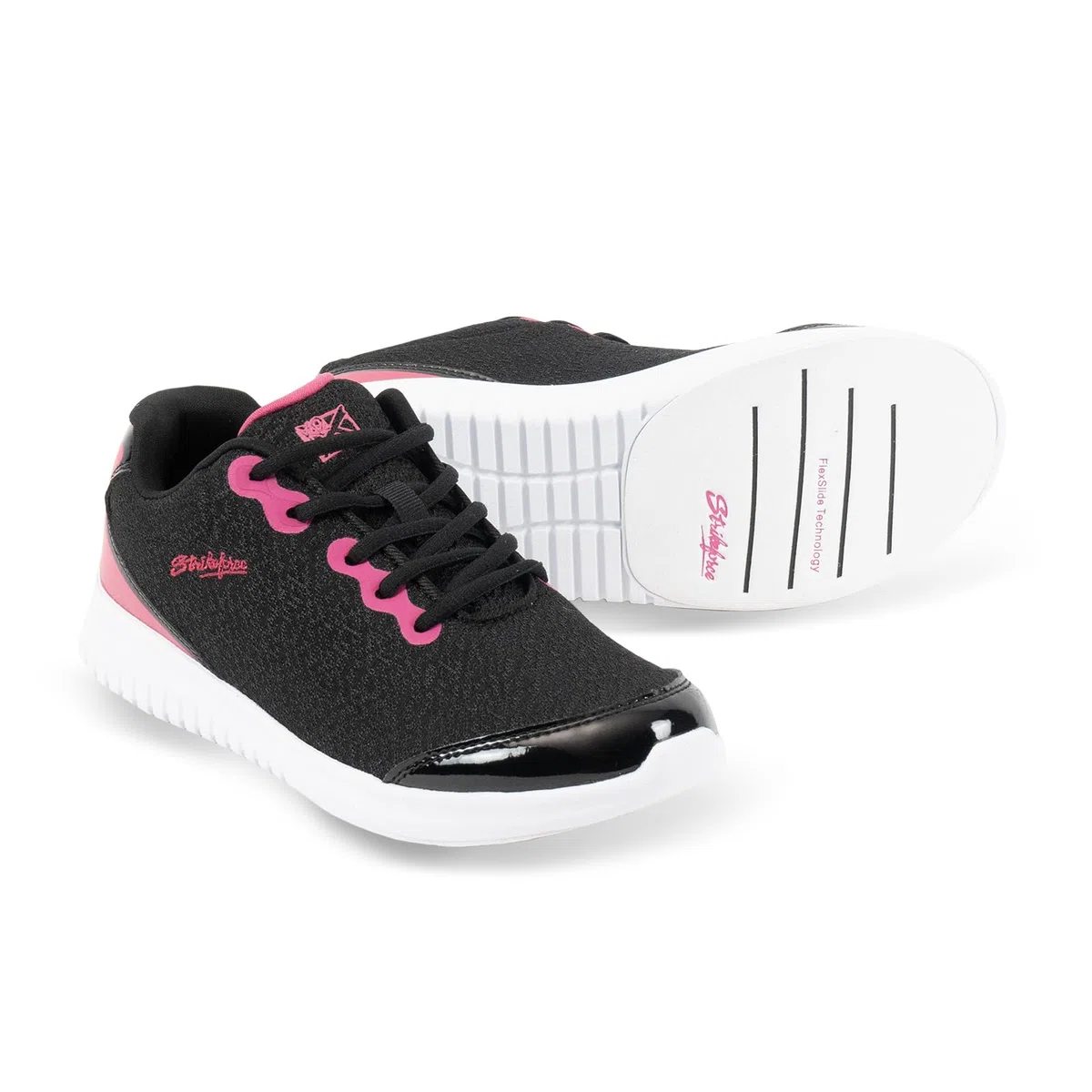 KR Strikeforce The Glitz Bowlingschuh für Rechts- oder Linkshänder, Schwarz/Magenta