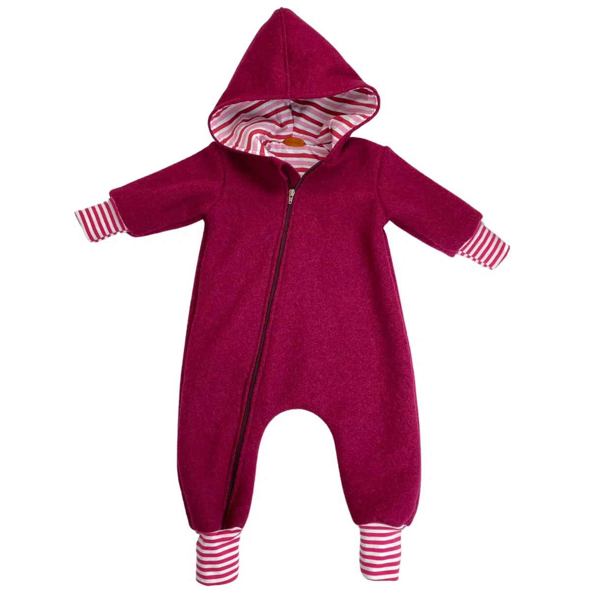 Lilakind Wollwalk Overall Baby & Kinder – Walkoverall mit Kapuze aus Walkloden – Handmade in Germany Einteiler in 5 Farben – Größen 56–122