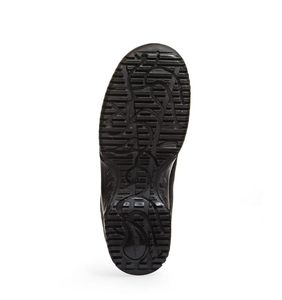 Abeba Halbschuh 6728 - Uni6 Mikrofaser-Textil schwarz