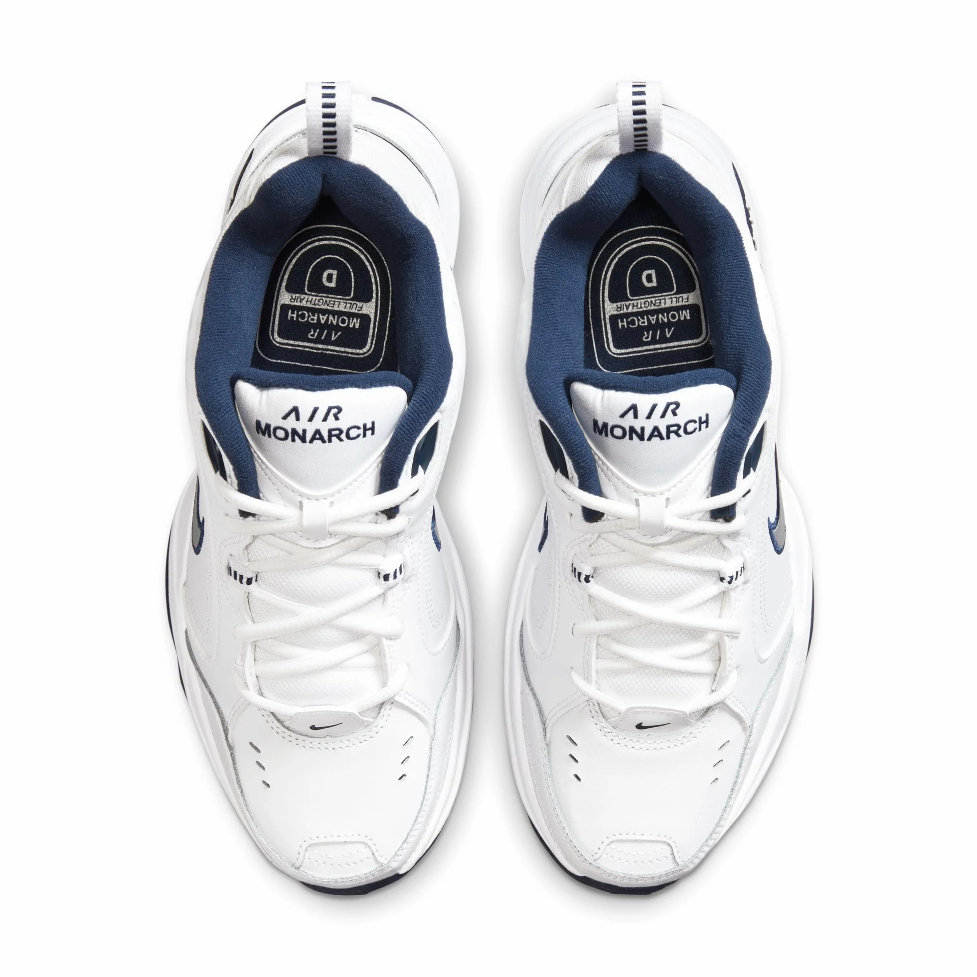 Nike Air Monarch Iv, Herren Fitnessschuhe, Weiß (White/Metallic Silver 102), 47 EU