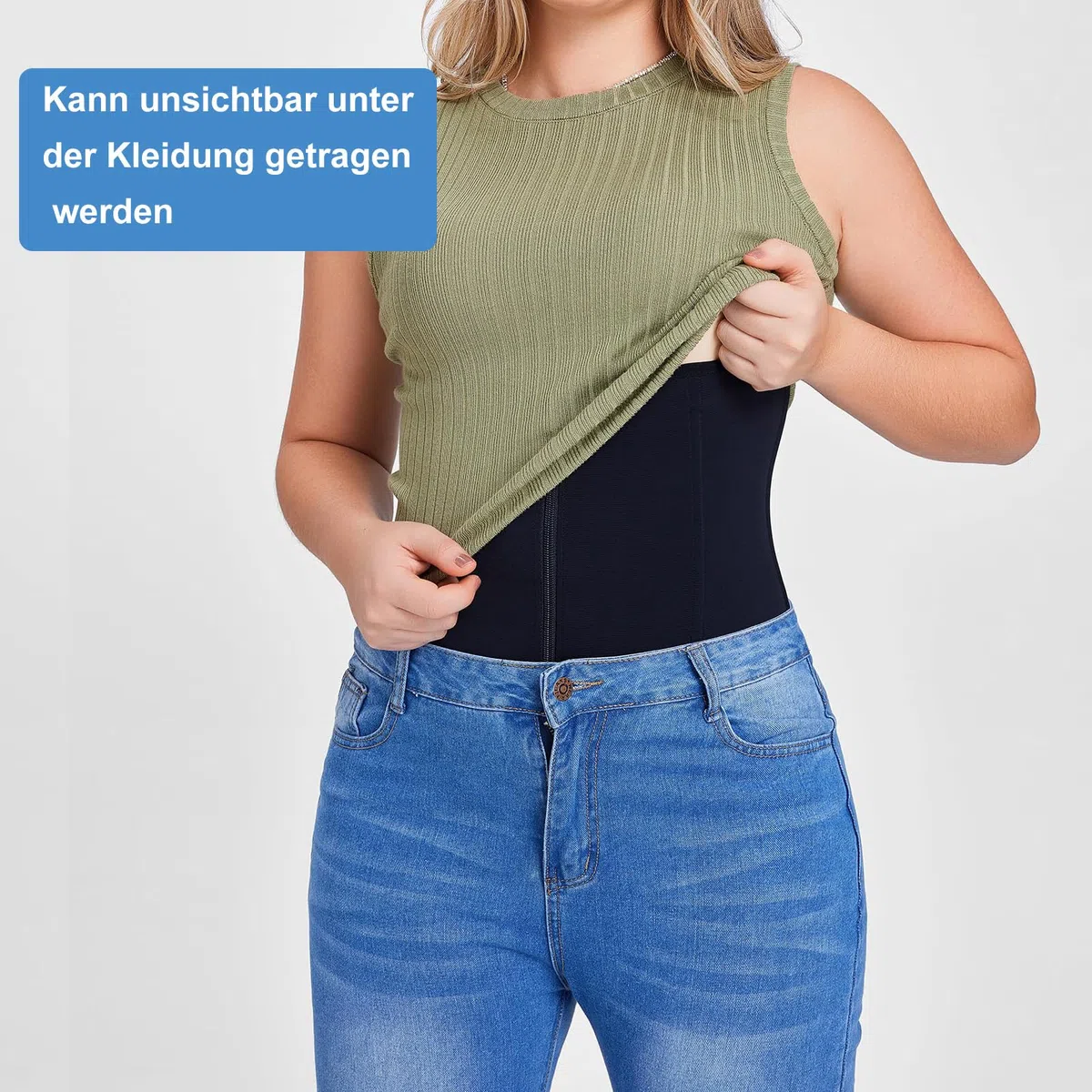 Waist Trainer, Shapewear Damen (Schwarz, XL)