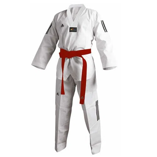 Adidas – Dobok Adiclub 3S – weißer Umschlag – Taekwondo Anzug